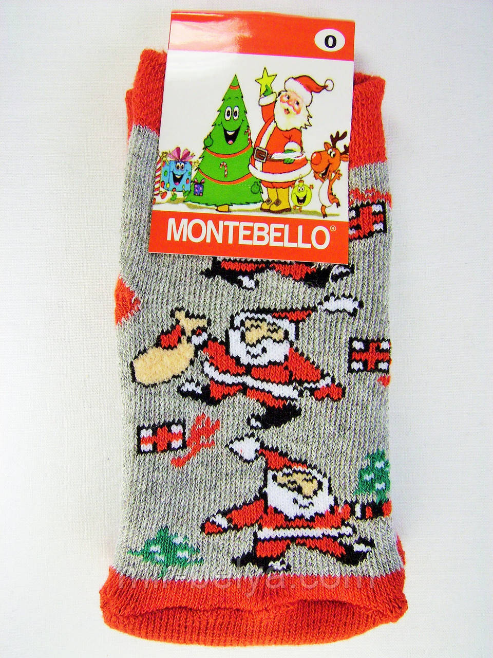 Дитячі новорічні шкарпетки на подарунок махрові під ялинку, фото 1