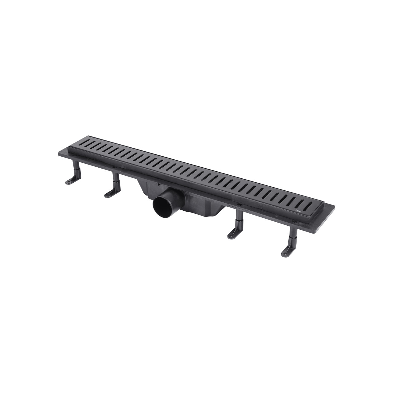 Трап Qtap Dry FF304-600MBLA лінійний з сухим закривом та нержавіючою решіткою 600х73 Krash Твій Вибір, фото 1