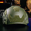 Балістичний шолом SHC BURAN 3.0. Кевлар. Рівень захисту NIJ IIIA. Олива, фото 6