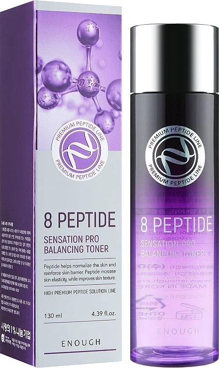 Антивіковий пептидний тонер Enough 8 Peptide Sensation Pro Balancing Toner, 130 мл