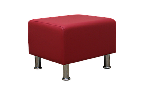 Офісний пуф BNB Solo PLUS. Червоний (Колір 2210). Для очікування, офісу, примірочної, магазину взуття / одягу