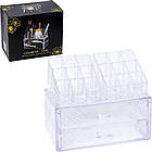 Пластиковий прозорий органайзер для косметики 252-111 кейс для косметики, фото 2