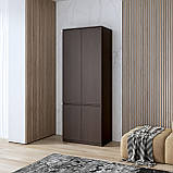 Шафа для одягу VAYS, з полицями, в спальню, сучасна, з фасадами без ручок R-24, фото 7