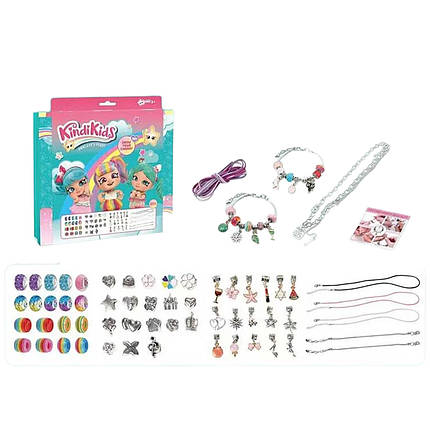 Набір прикрас для дівчинки (браслети, підвіски, основи для браслетів) 762-23, фото 1