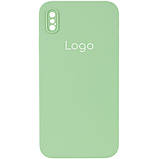 Чохол Silicone Case Square Full Camera для iPhone Xs Max Колір 39.Elegant Purple, фото 4