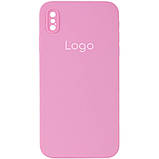 Чохол Silicone Case Square Full Camera для iPhone Xs Max Колір 39.Elegant Purple, фото 6