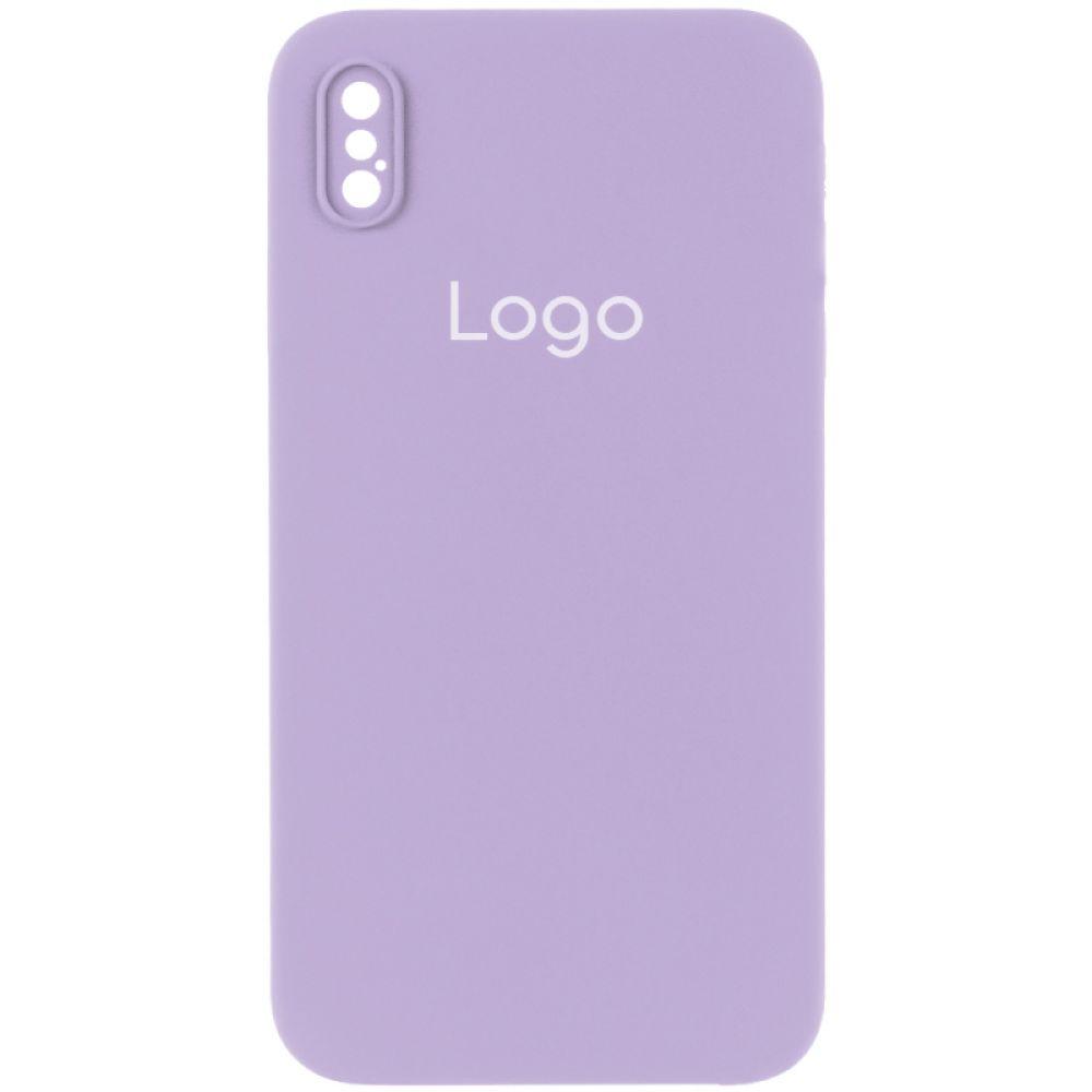Чохол Silicone Case Square Full Camera для iPhone Xs Max Колір 39.Elegant Purple, фото 1