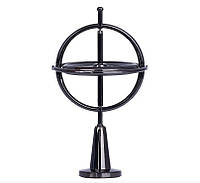 Гироскоп механический металлический, увлекательные опыты с вращательным моментом, Цвет Черный