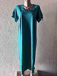 Нічна сорочка з рукавом (горох)