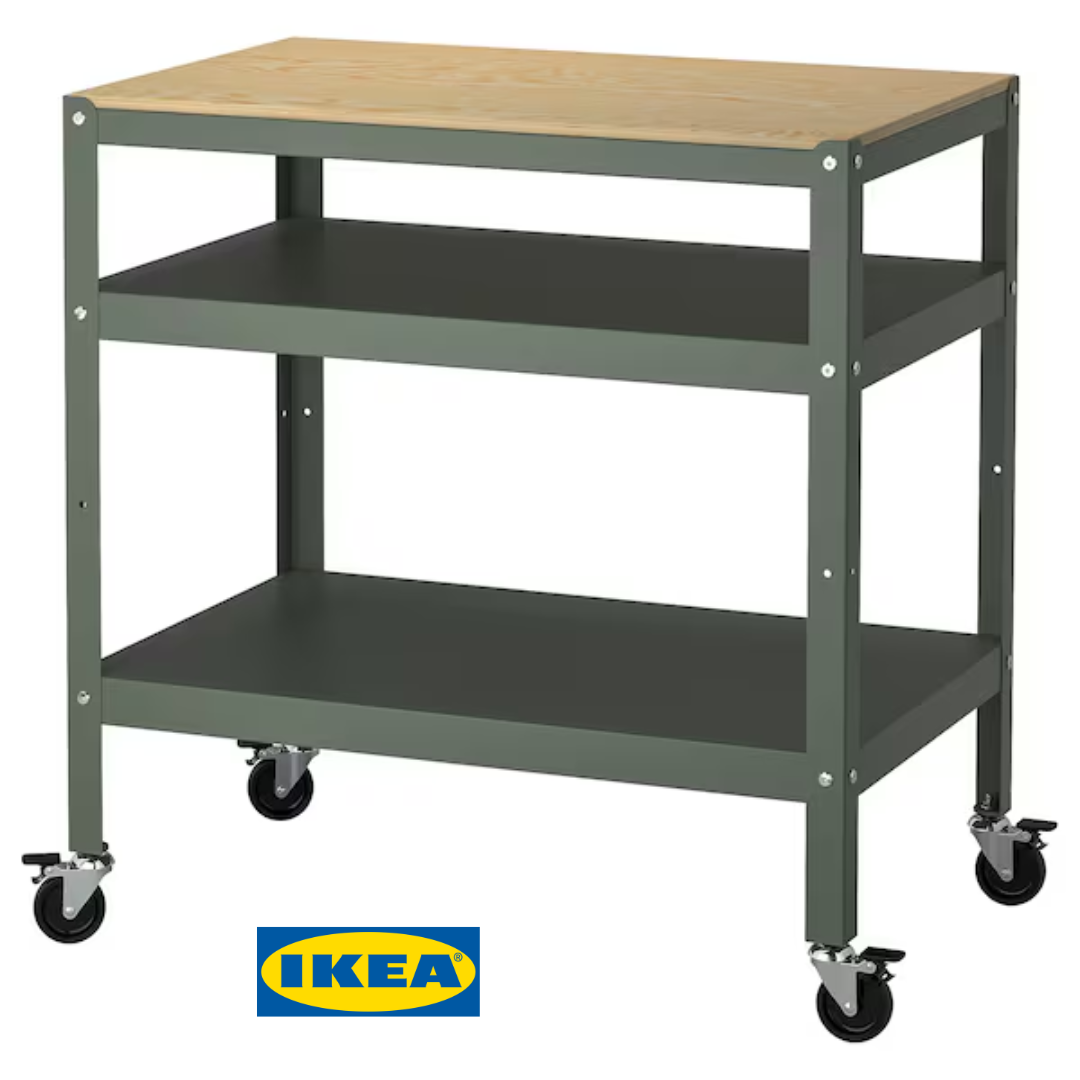 Візок IKEA BROR 80547384 Сіро-зелений