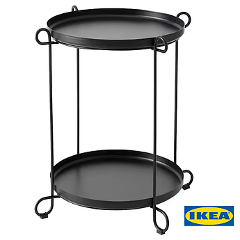 Столик із підносом IKEA LIVELYCKE 90564009 Чорний