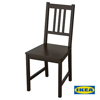 Стілець IKEA STEFAN 00211088 Коричнево-чорний