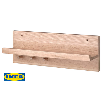 Настінний органайзер з гачками IKEA HÄSTVISKARE 30555296 Дерев'яний