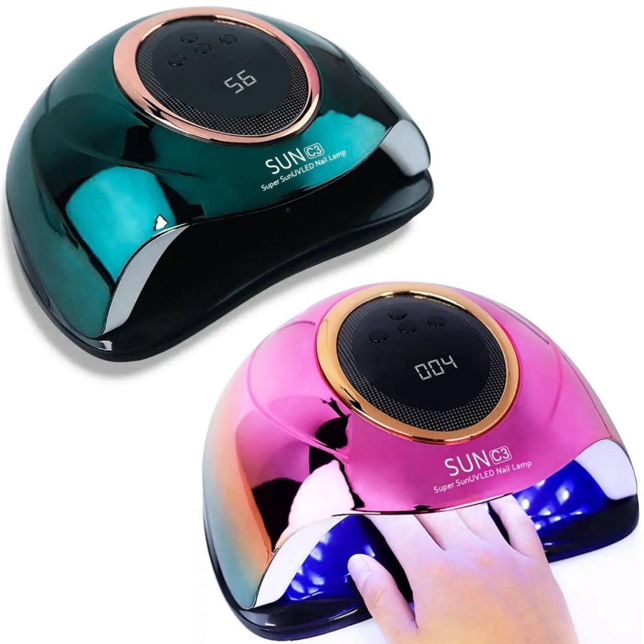 UV/LED лампа C3x Chrom для сушіння гель лаку та всіх видів гелю, 248 Вт.