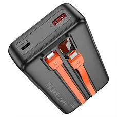 Павербанк Power Bank Hoco J119A Sharp charger 20000mAh 22.5W+PD20W + кабель Type-C, iP Black, фото 3
