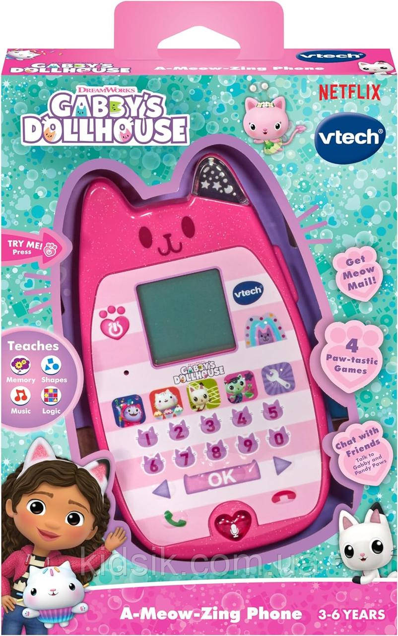 Телефон М'яуфон "Кукальний будиночок Габбі" А-Мяу-Зинг  VTech Gabby's Dollhouse