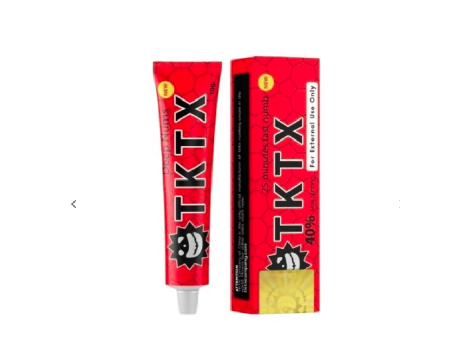 Первинна анестезія крем анестетик TKTX 40% 10 г (червоний)
