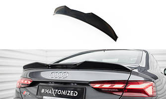 Спойлер Audi A5 F5 Coupe тюнінг сабля (V2 Maxton 3d)