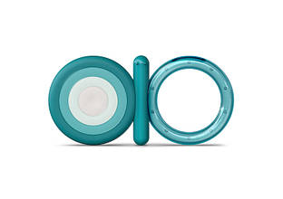 Прорізувач силіконовий з охолоджуючий/голубий