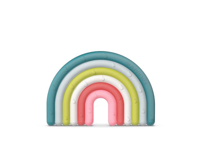 Прорізувач силіконовий з бульбашками/мультиколір, фото 1