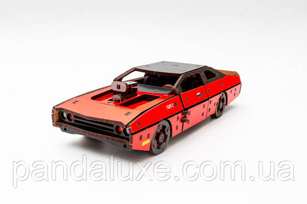 Дерев'яний 3D конструктор авто Fast Furious Форсаж, модель 125 деталей, фото 6