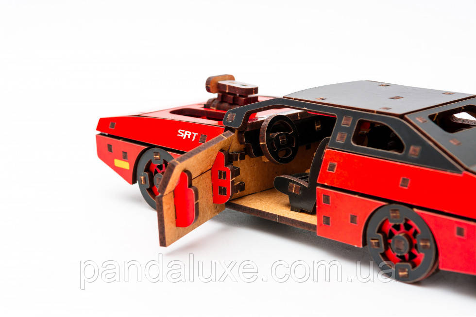 Дерев'яний 3D конструктор авто Fast Furious Форсаж, модель 125 деталей, фото 1