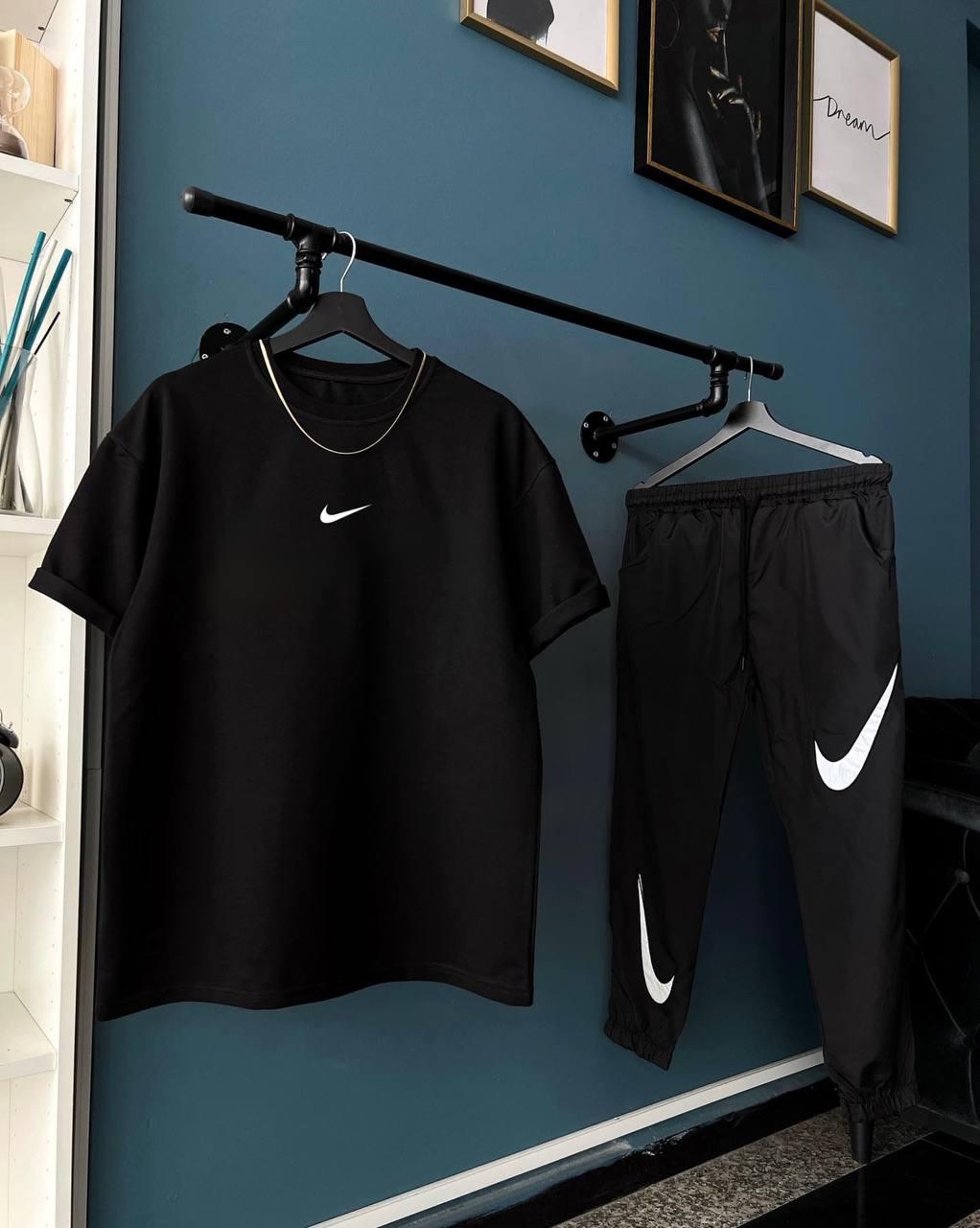 Літній чоловічий спортивний костюм Nike (шорти + футболка)