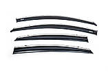 Вітровики з хромом SD (4 шт, Niken) для Hyundai Accent 2011-2017 рр, фото 4