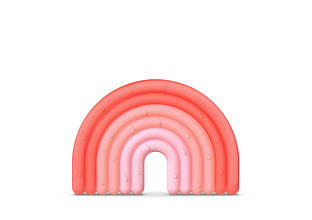 Прорізувач силіконовий з бульбашками/рожевий