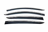 Вітровики з хромом HB/SD (4 шт, Niken) для Ford Focus IV 2018- рр, фото 2