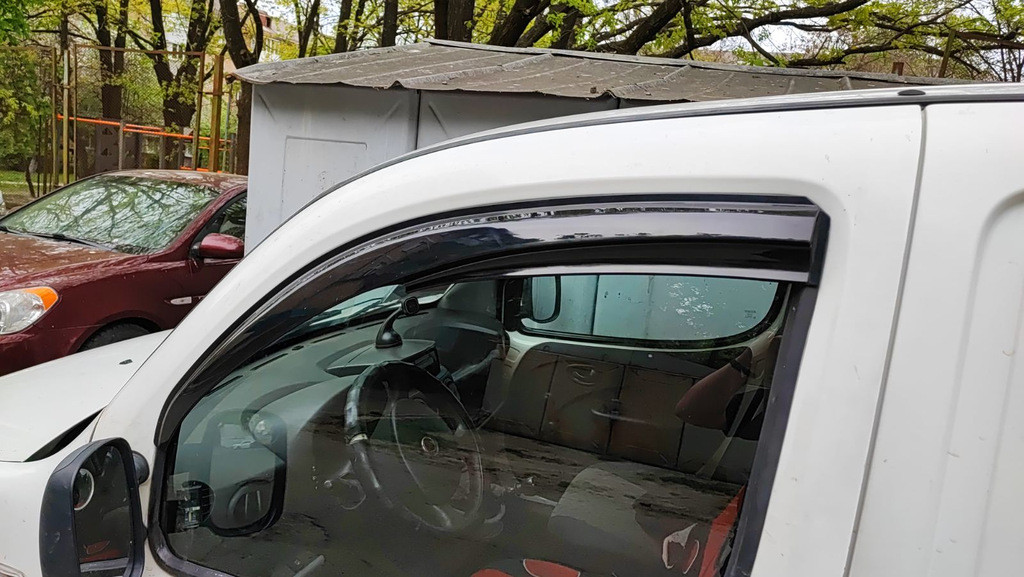 Вітровики (2 шт., Sunplex Sport) для Fiat Doblo I 2001-2005 рр, фото 1