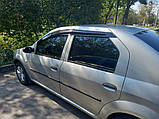 Вітровики (4 шт., Sunplex Sport) для Dacia Logan I 2008-2012 рр, фото 5