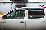 Вітровики (4 шт., Sunplex Sport) для Toyota Hilux 2006-2015 рр, фото 3