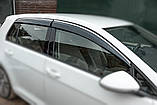Вітровики з хромом HB (4 шт., Sunplex Chrome) для Volkswagen Golf 7/E-Golf, фото 2