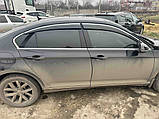 Вітровики з хромом SD (4 шт., Sunplex Chrome) для Volkswagen Passat B8 2015-2023 рр, фото 3