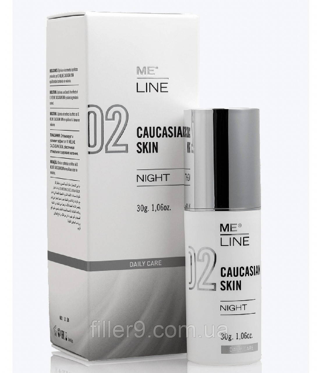 Innoaesthetics 02 ME LINE Caucasian Skin Night (Мі Лайн Каюкейсин Скін Найт) Нічний крем для, 30 мл