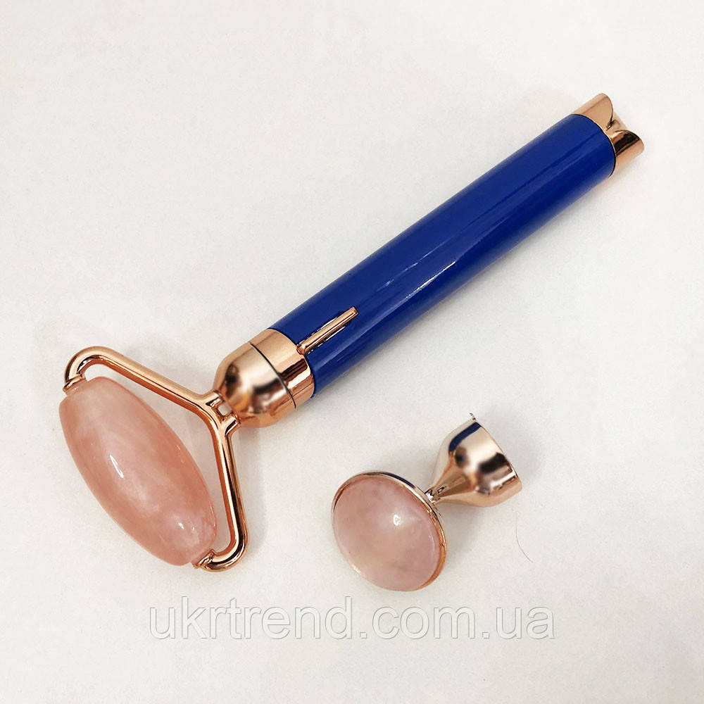 Масажер ролик електричний для особи Facial Roller Massager. FK-441 Колір синій
