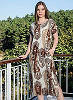 Повсякденна штапельна сукня Cocoon принт Турецькі огірки