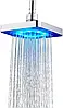 Лійка насадка для душу з LED-підсвіткою RGB світлодіодна, квадратна 150 мм LED Shower head AND XL-902, фото 4