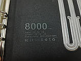 Блокнот із зарядкою бездротовою Powerbank щоденник із флешкою 16 Гб Сірий, фото 4