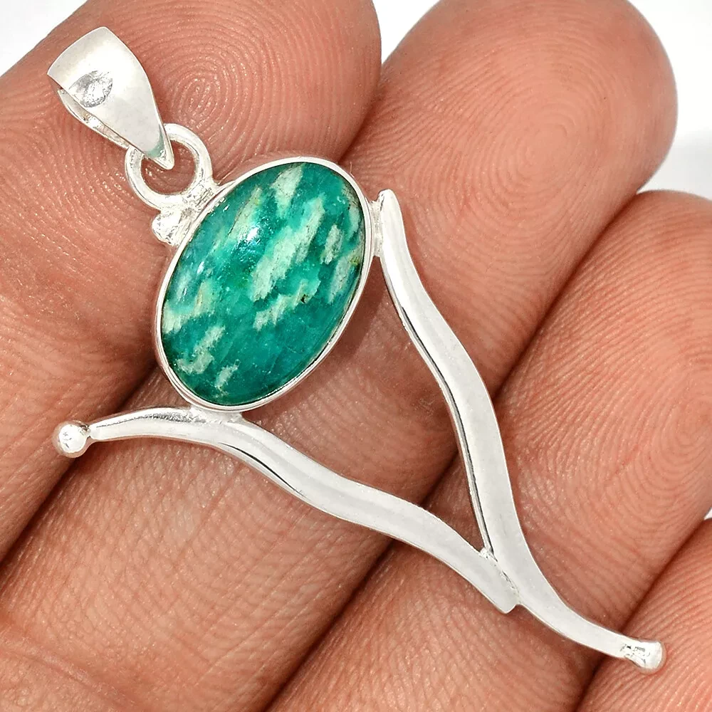 Амазоніт срібний кулон , 2313КЛА