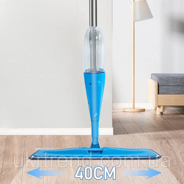 Швабра з розпилювачем Water Spray Mop, Швабра спрей з розпилювачем та ємністю для води. KS-786 Колір: синій