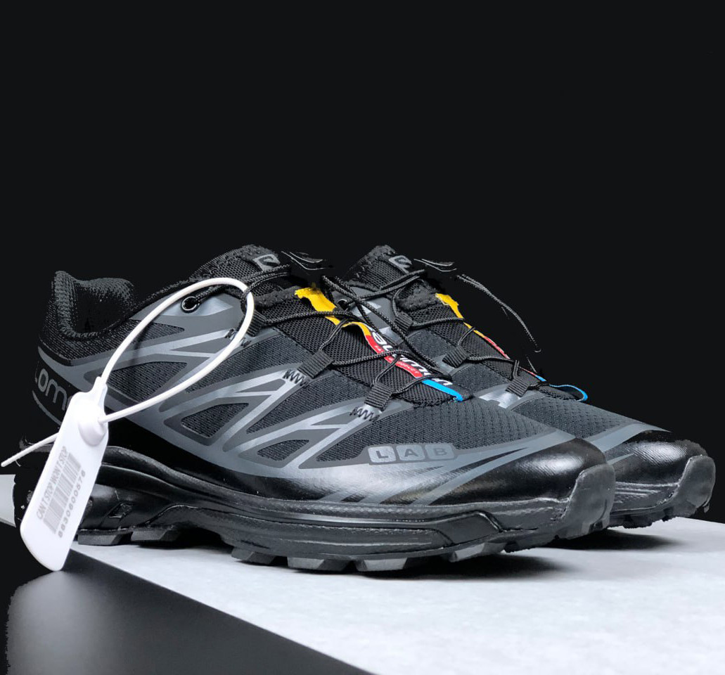 Чоловічі кросівки Salomon S-LAB сіточка стильні літні чорні