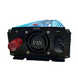 Перетворювач напруги Wimpex інвертор з чистою синусоїдою Потужність 2000 W AC/DC 12V-220V WX-2100 Синій, фото 3