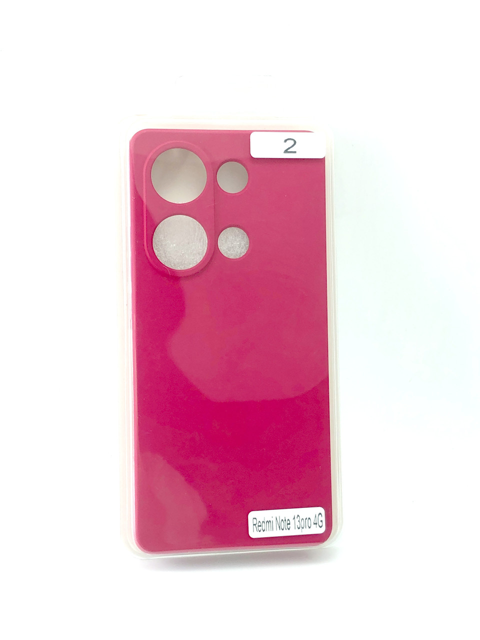 Чохол для телефону Xiaomi Redmi Note 13Pro (4G) Silicone Original FULL №2 Rose red (4you)