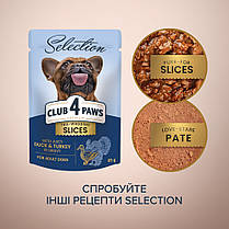 Вологий корм для собак CLUB 4 PAWS Premium Selection для малих порід з качкою та індичкою в соусі 85 г, фото 4