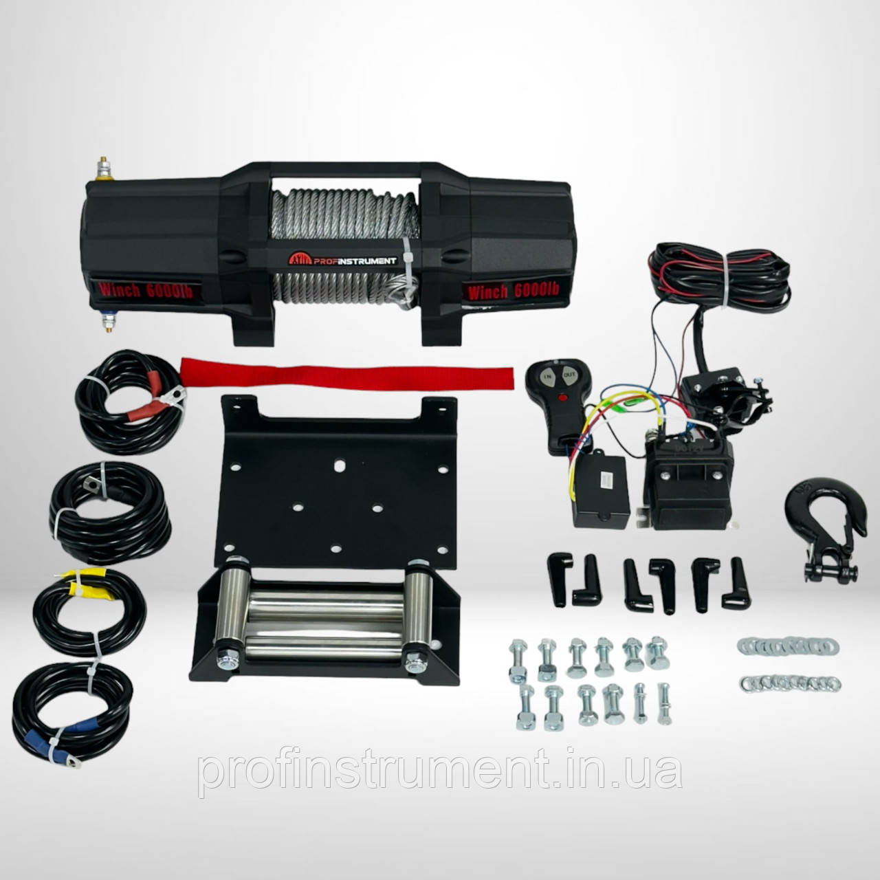 Автомобільна лебідка Profinstrument 6000lbs NEW, 12В