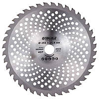 Диск для тримера з твердосплавними напайками Ø255×25.4 мм 40Т хвилеподібний ТМ SIGMA