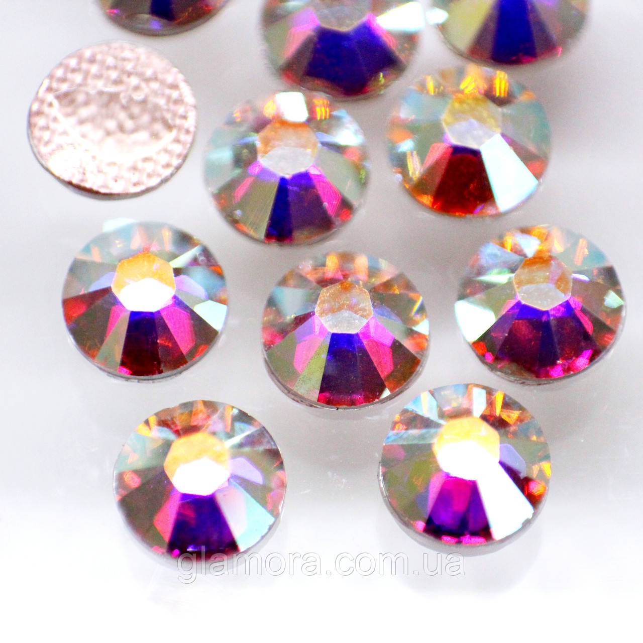 Кристали Swarovski (Hotfix).арт 2078Xirius Crystal AB ss12 (3mm).Цина за 100 шт.