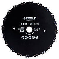 Диск для тримера Ø230×25.4 мм 20Т ланцюговий ТМ SIGMA